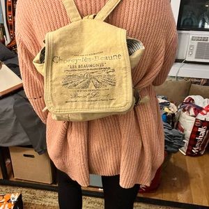 french canvas backpack!